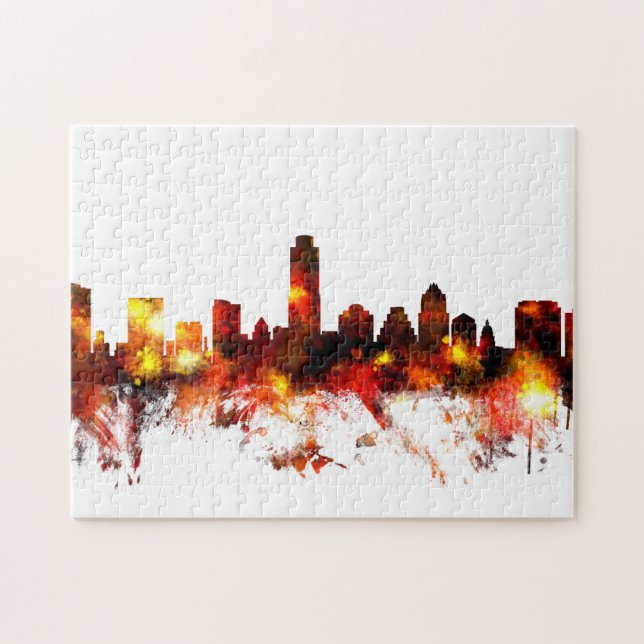 Austin Texas Skyline Jigsaw Puzzle (Horizontal)