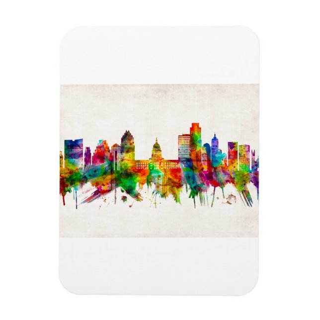 Austin Texas Skyline Magnet (Vertical)