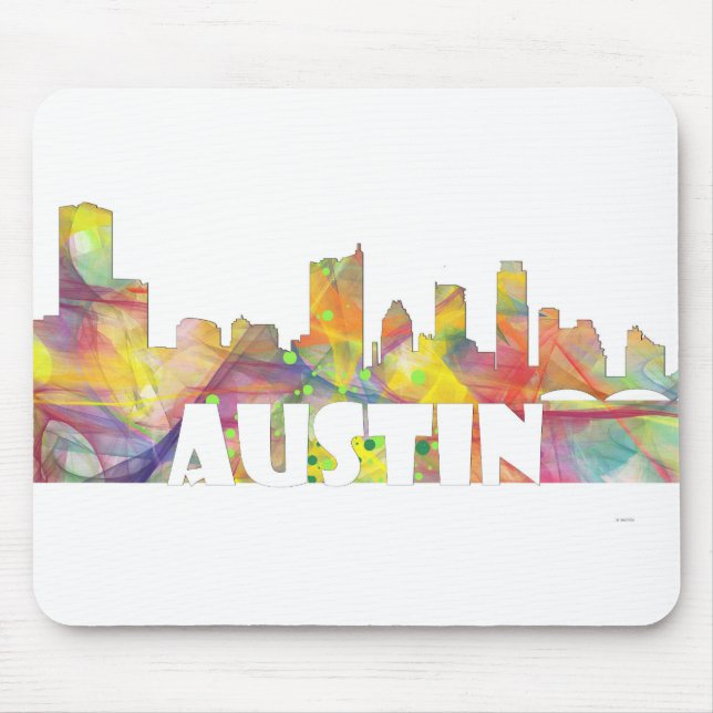 AUSTIN TEXAS SKYLINE MCLR2 MOUSE MAT (Front)