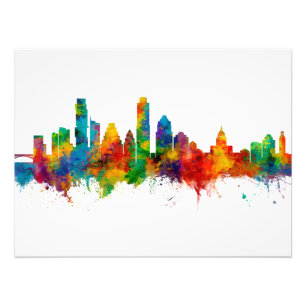 Austin Texas Skyline Photo Print