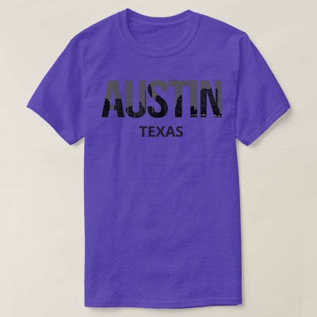 Austin Texas Skyline Pride I T-Shirt (Design Front)