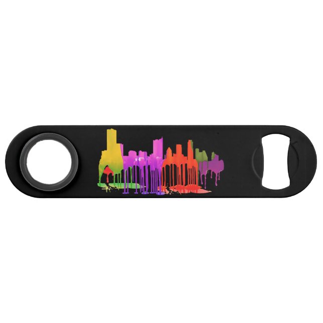 AUSTIN TEXAS SKYLINE PUDDLES - (Front (Horizontal))