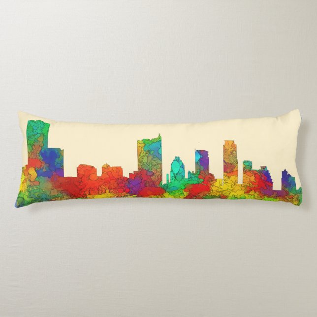 Austin Texas Skyline-SG Body Cushion (Front)
