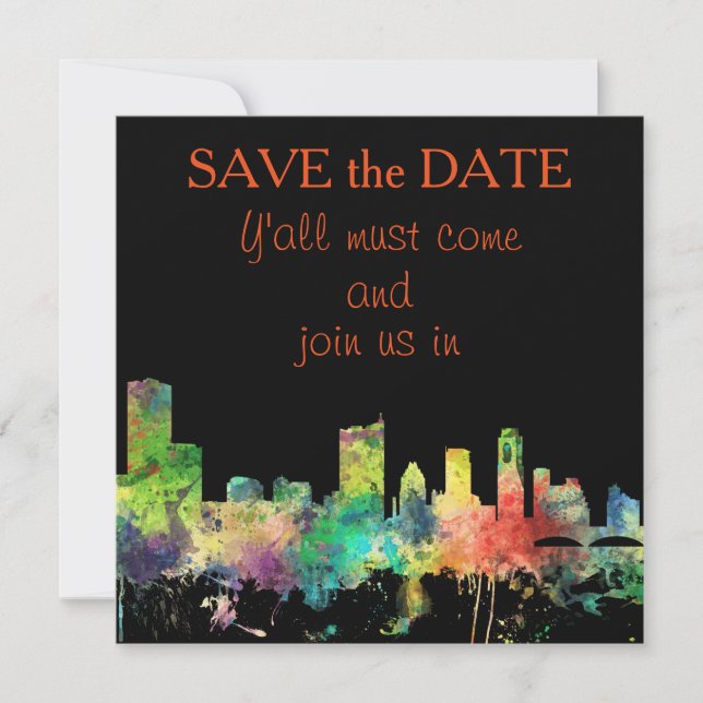 AUSTIN TEXAS SKYLINE SP - SAVE THE DATE (Front)