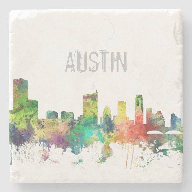 AUSTIN TEXAS SKYLINE SP - STONE COASTER (Front)