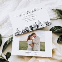 Austin, Texas Skyline Wedding Save the Date Card