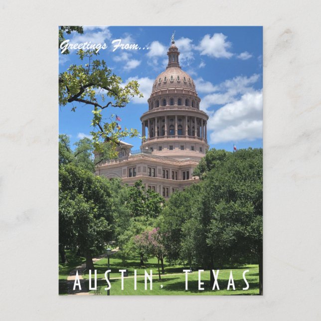 Austin Texas State Capitol Postcard (Front)