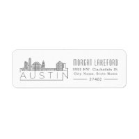 Austin, Texas Stylized Skyline |