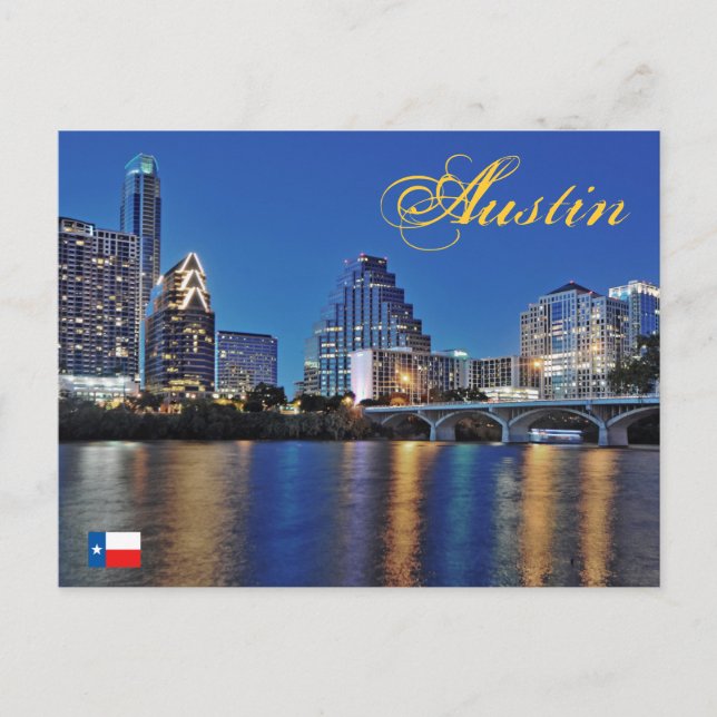 Austin, Texas, U.S.A. Postcard (Front)
