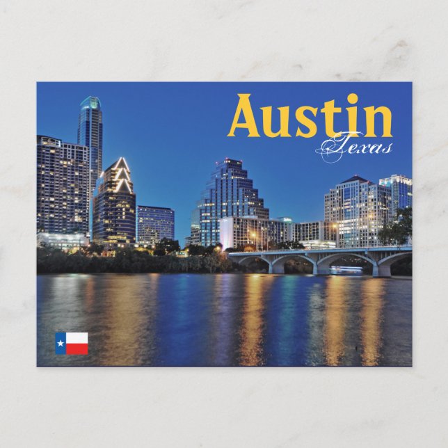 Austin, Texas, U.S.A. Postcard (Front)