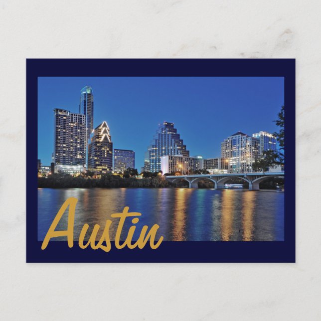 Austin, Texas, U.S.A. Postcard (Front)