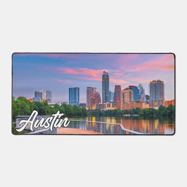 Austin, Texas, United States Desk Mat (Front)