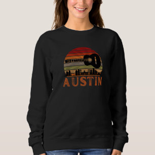 Austin Texas Vintage Sunset Music Capital Sweatshirt