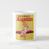 Austin Texas vintage travel poster