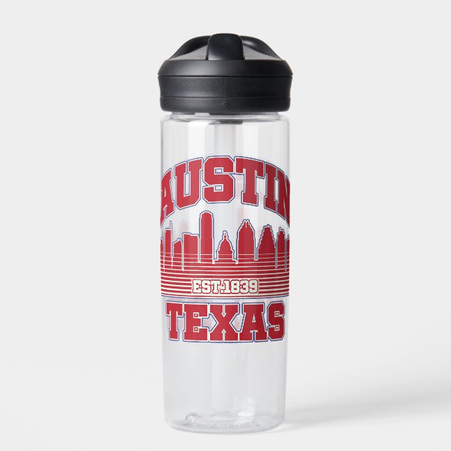 Austin,Texas Water Bottle (Front)