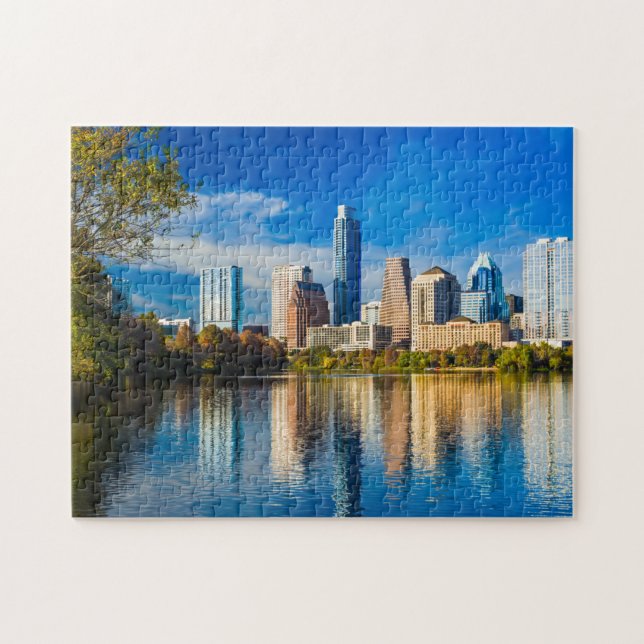 Austin Texas Weird City Limits of Austin Skyline C Jigsaw Puzzle (Horizontal)