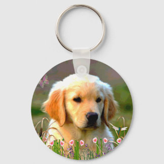 Austin The Golden Labrador Key Ring