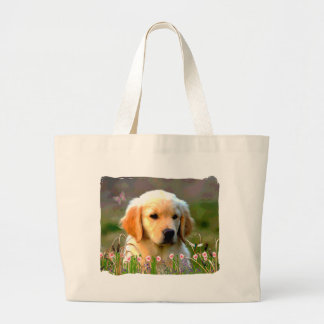 Austin The Golden Labrador Large Tote Bag