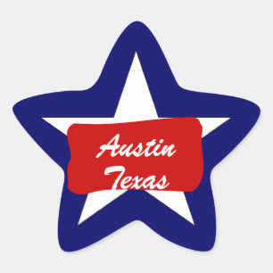 Austin TX  Lone Star State  Luggage Travel sticker