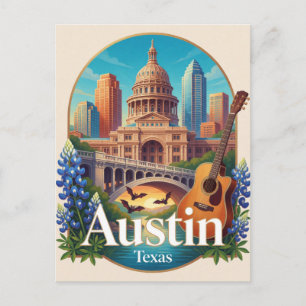 Austin USA Texas Capitol Travel Postcard