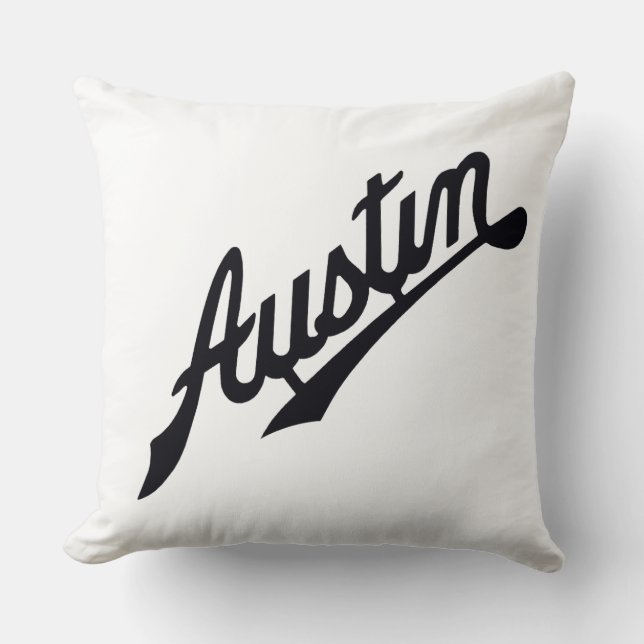 Austin Vintage Car badge Cushion (Front)