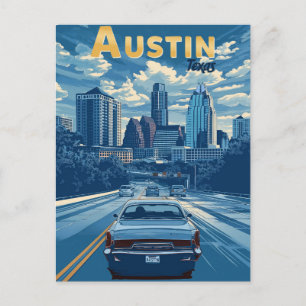 Austin - Vintage Travel Postcard