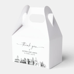 Austin Wedding Personalised Favour Box