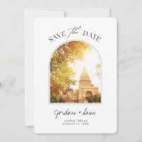 Austin Wedding Texas State Capitol Save the Date