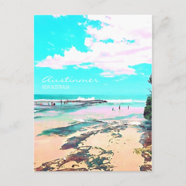 Austinmer Beach NSW South Coast Postcard (Front)