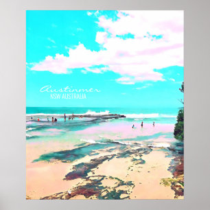 Austinmer Beach NSW South Coast Poster