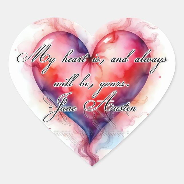Austin's Heart  Sticker (Front)