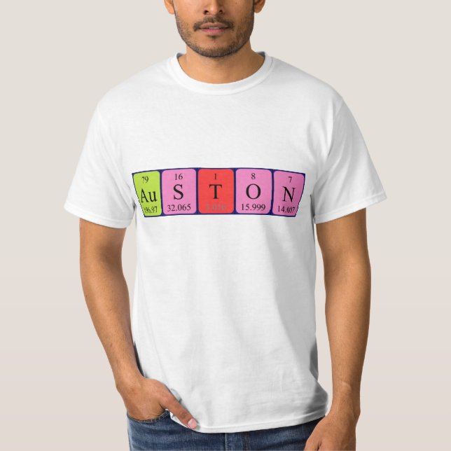 Auston periodic table name shirt (Front)