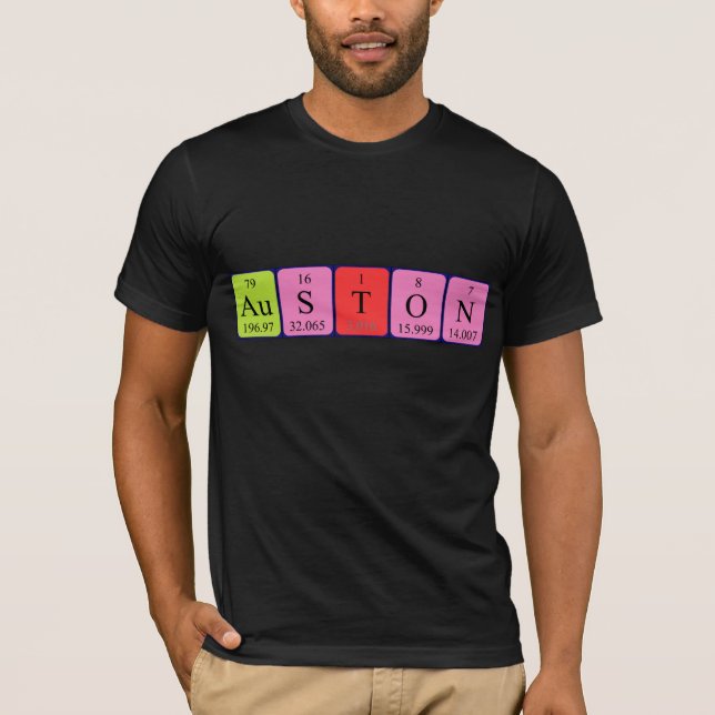 Auston periodic table name shirt (Front)