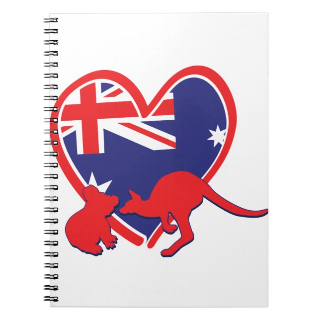 Austrailia Koala Kangaroo Notebook (Front)