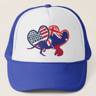 Austrailia USA Kangaroo Koala Trucker Hat