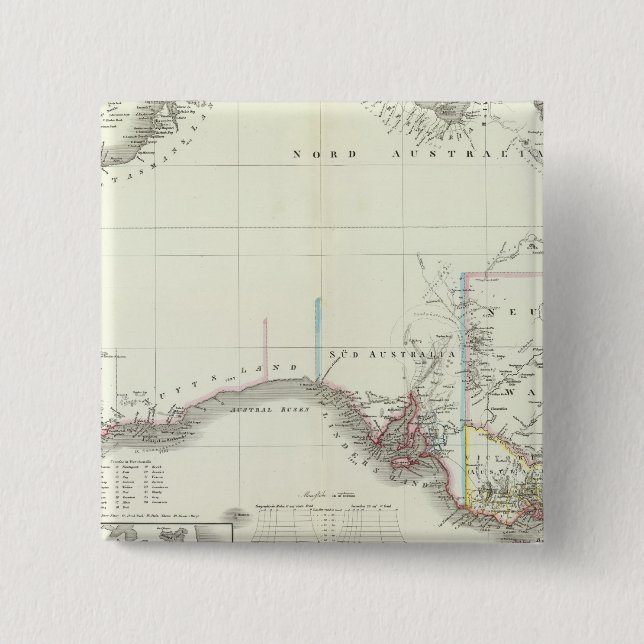 Austral-Continent 15 Cm Square Badge (Front)