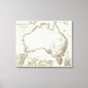 Austral-Continent Canvas Print