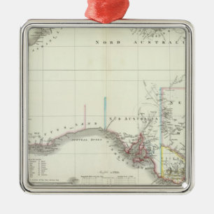 Austral-Continent Metal Tree Decoration