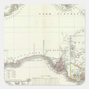 Austral-Continent Square Sticker