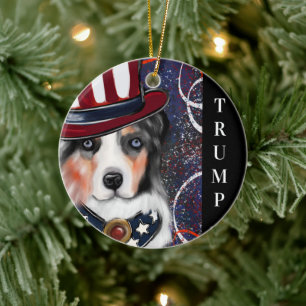 AUSTRALAN SHEPHERD CERAMIC TREE DECORATION