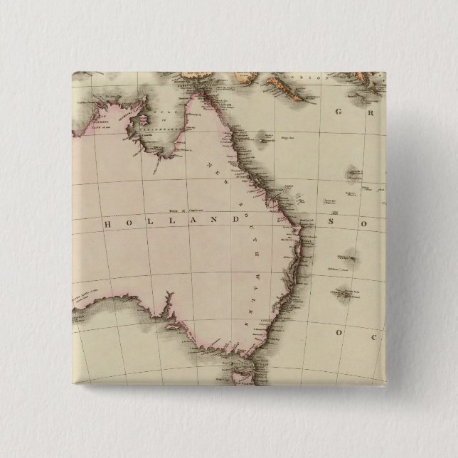 Australasia 15 Cm Square Badge (Front)