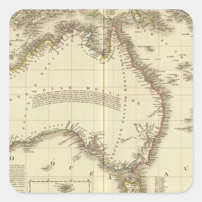 Australia 10 square sticker (Front)