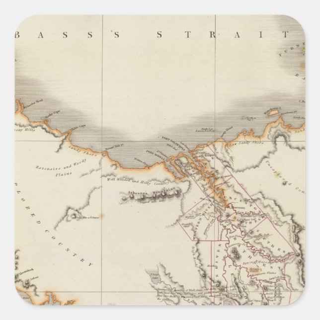 Australia 12 square sticker (Front)