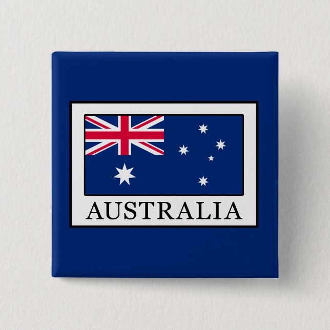 Australia 15 Cm Square Badge (Front)