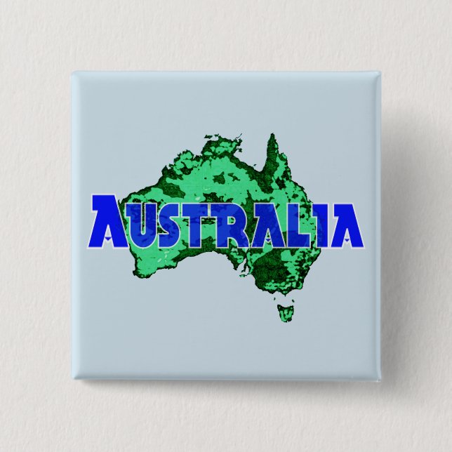 Australia 15 Cm Square Badge (Front)