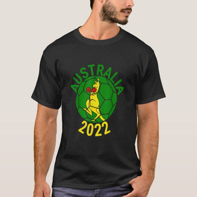 Australia 2022 Football Supporter Championship Soc T-Shirt (Front)