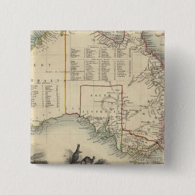 Australia 5 15 cm square badge (Front)