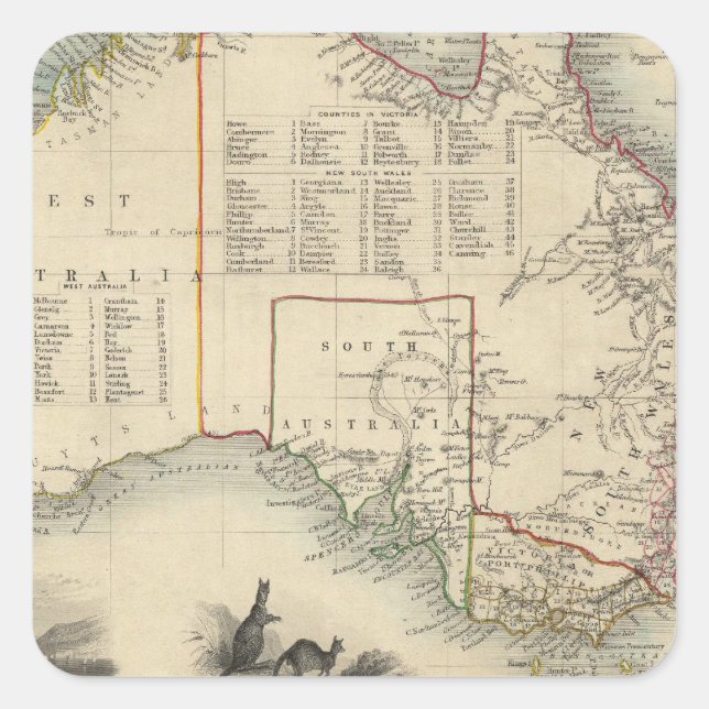 Australia 5 square sticker (Front)