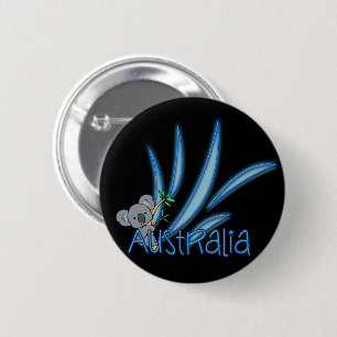 Australia 6 Cm Round Badge