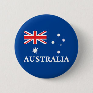 Australia 6 Cm Round Badge